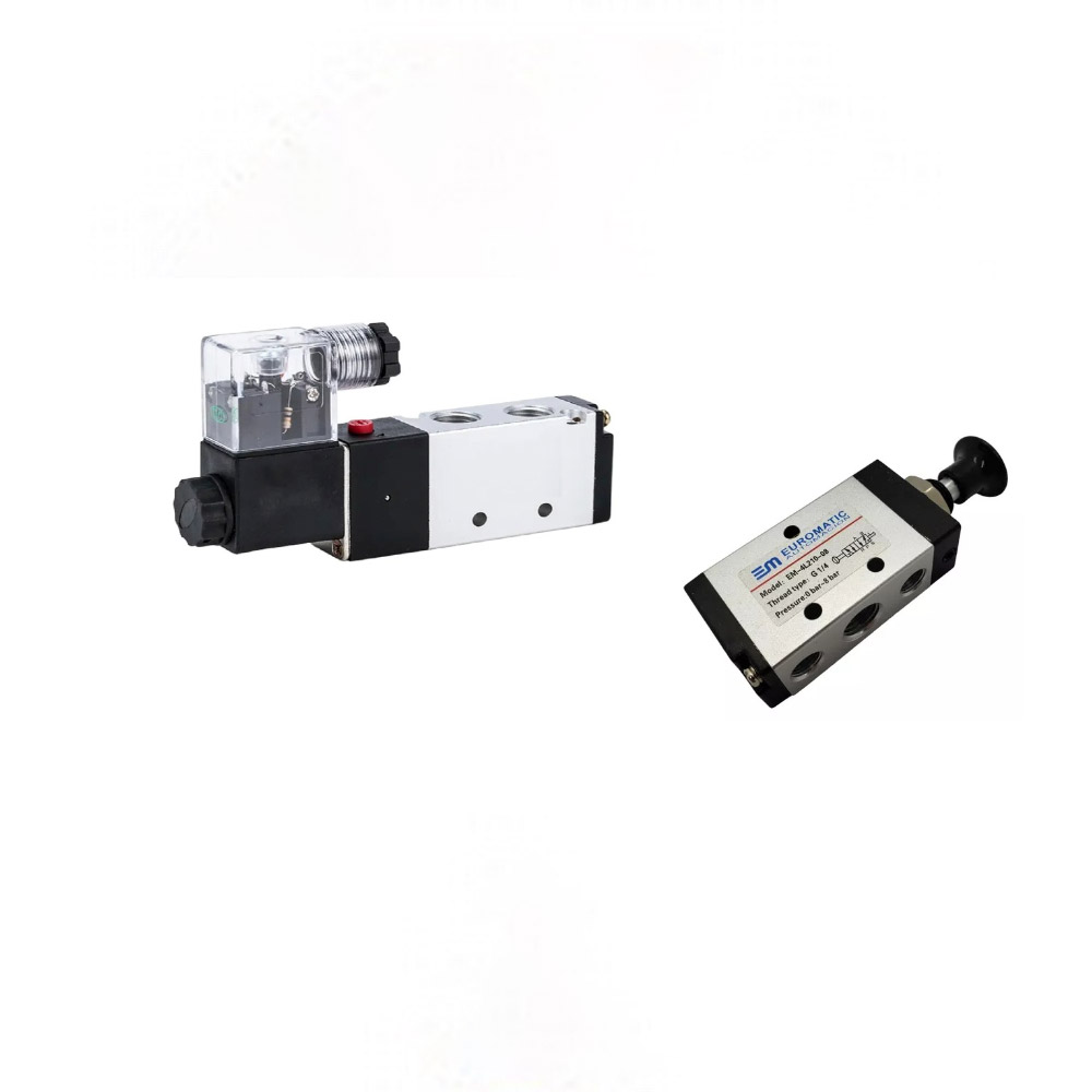 Válvulas solenoides y botoneras